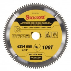 Disco de serra para aluminio 254 mm x 30 mm 100 dentes - CCS254-100DA