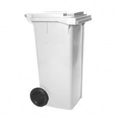 Carrinho coletor de lixo 120 litros sem pedal - 13742