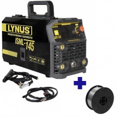 Inversora de solda Multiprocesso 120A ISML-145 + Arame mig 0,8mm 900g LAM-09