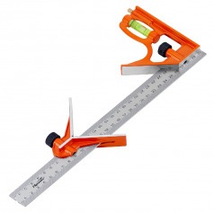 Esquadro de aço combinado 300 mm com nível - 3236755 Esquadro de aço combinado 300 mm com nível - 3236755