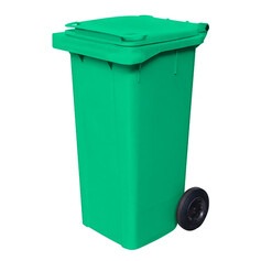 Carrinho coletor de lixo 120 litros sem pedal - 13747