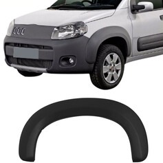 Moldura para Roda Uno Way 2010 a 2014 dianteiro esquerdo cinza  - 3565