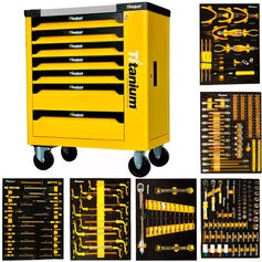 Carrinho para ferramentas com 7 gavetas e 258 ferramentas - Work Station Carrinho para ferramentas com 7 gavetas e 258 ferramentas - Work Station