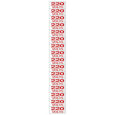 Etiqueta sinalizadora de voltagem 220 volts - 100CP