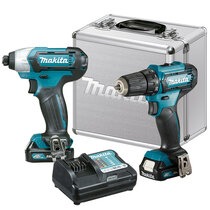 Combo furadeira parafusadeira DF333D + parafusadeira de impacto TD110D 12V - CLX224SAX Combo furadeira parafusadeira DF333D + parafusadeira de impacto TD110D 12V - CLX224SAX