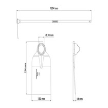 Enxad�o largo com cabo de madeira 130 cm - 77270704