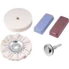 Jogo de rodas de feltro e pano para polimento Jogo de rodas de feltro e pano para polimento