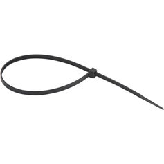 Abraadeira de nylon preta 3,6 mm x 28 com 100 peas