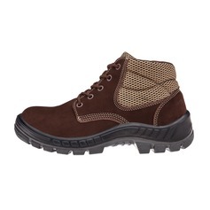 Botina em couro nubuck com cardaço marrom -Trekking Botina em couro nubuck com cardaço marrom -Trekking