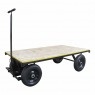 Carro plataforma com tampo em madeira capacidade de 600 kg - MP-600