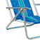 Cadeira de praia em alumnio dobrvel 5 posies