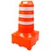 Cone Barril sinalizador de trfego 110 cm refletivo base quadrada