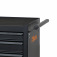 Carrinho para ferramentas com 6 gavetas preto - C04-BOX
