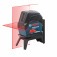N�vel a laser com 2 linhas e 2 pontos de prumo - GCL 2-15