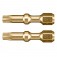 Bits hexalobular de tor��o T10 encaixe 1/4 x 30 mm 2 pe�as - Impact Gold