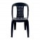 Cadeira pl�stica sem bra�o preta - Bistr�