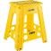 Banqueta pl�stica dobr�vel altura 450mm amarela