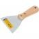 Esptula lisa 10 cm cabo de madeira parafusado