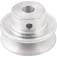 Polia de alum�nio 1 canal perfil A 60 mm com furo de 1/2