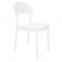 Cadeira plstica com encosto fechado branca - Sissi 