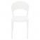 Cadeira plstica com encosto fechado branca - Sissi 