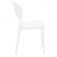 Cadeira plstica com encosto fechado branca - Sissi 