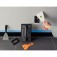 Esp�tula flex�vel met�lica 8 cm com cabo pl�stico