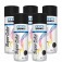 Kit 5 tintas spray preto fosco de uso geral 350 ml