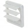 Veneziana autofechante para exaustor 150 mm branca