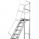 Escada plataforma de alum�nio 2.25 m c/ 8 degraus + patamar