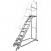 Escada plataforma de alum�nio 2.25 m c/ 8 degraus + patamar