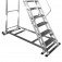 Escada plataforma de alum�nio 2.50 m c/ 9 degraus + patamar 