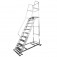 Escada plataforma de alum�nio 2.50 m c/ 9 degraus + patamar 
