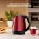 Chaleira el�trica inox 1,8L 1200W com desligamento autom�tico vermelha  220V