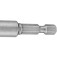 Soquete magn�tico sextavado 5/16'' x 65 mm encaixe 1/4