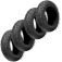 Kit 4 Pneus para carrinho de m�o 2 lonas 3,25 x 8