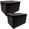 Kit 2 Caixas organizadoras com tampa 7 litros - Rattan