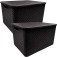 Kit 2 Caixas organizadoras com tampa 20 litros - Rattan