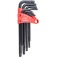 Jogo de chave hexalobular longa T10 a T50 com 9 pe�as