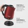Chaleira el�trica 2 litros 1.200 watts vermelha Premium - CE-06-R  110V