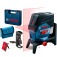 Nvel a laser 2 linhas 2 pontos de prumo alcance 20 m com acessrios e maleta - GCL 2-50 C