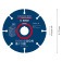 Disco de corte multi material em tungst�nio 115 x 22,23 mm - Expert Carbide Multi Wheel