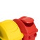 Kit com 4 lixeiras de 50L para coleta seletiva tampa transversal