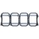 Kit com 4 lixeiras de 50L para coleta seletiva tampa transversal