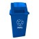 Cesto coletor de lixo 100L tampa basculante com adesivo - CC11AZ