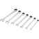 Jogo de chave combinada com catraca de 8 a 19 mm com 7 pe�as