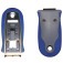 Raspador de seguran�a com l�mina retr�til e substitu�vel 4 cm - RV040