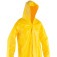 Capa de chuva em PVC com forro amarela
