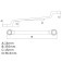Chave estrela 25 x 28 mm a�o cromo van�dio 