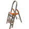 Escada de alum�nio com 2 degraus duplos residencial - EMD002
